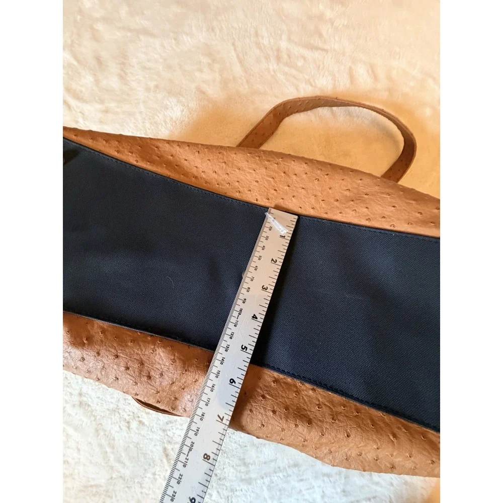 VTG Elizabeth Arden Overnight Weekender Bag Faux Leather Ostrich Y2K Old Money